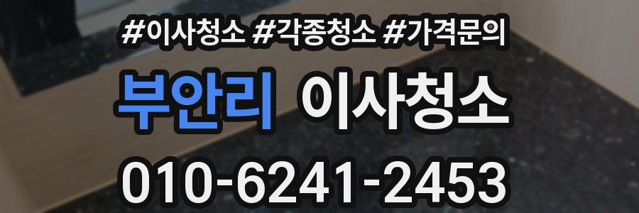 부안리 이사청소