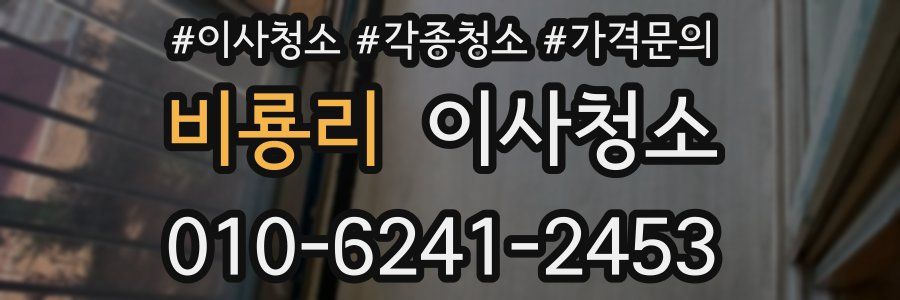 비룡리 이사청소