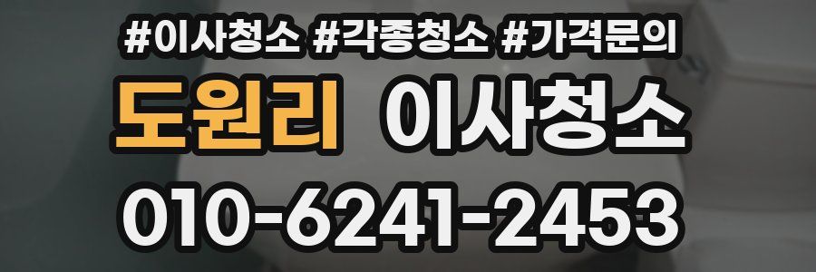 도원리 이사청소