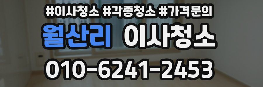 월산리 이사청소