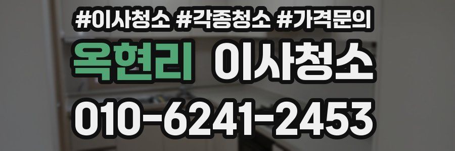 옥현리 이사청소