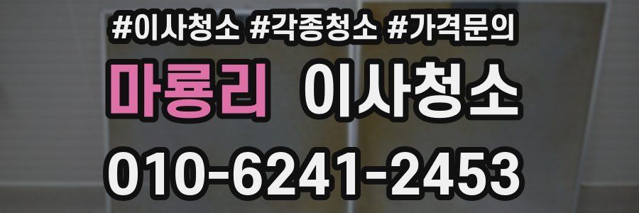 마룡리 이사청소