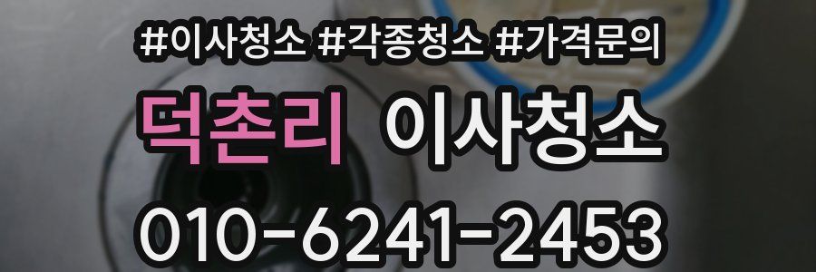 덕촌리 이사청소