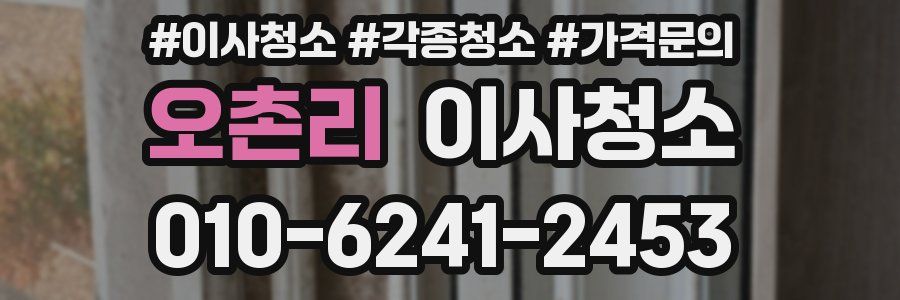 오촌리 이사청소