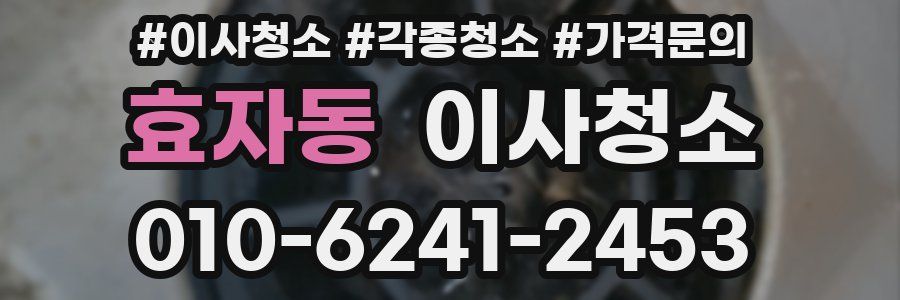 효자동 이사청소