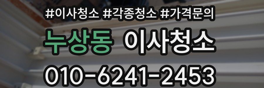 누상동 이사청소