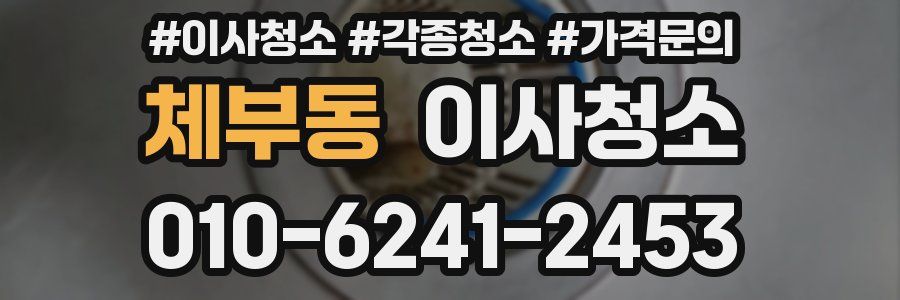 체부동 이사청소