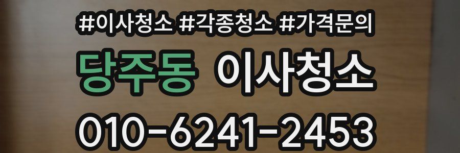 당주동 이사청소