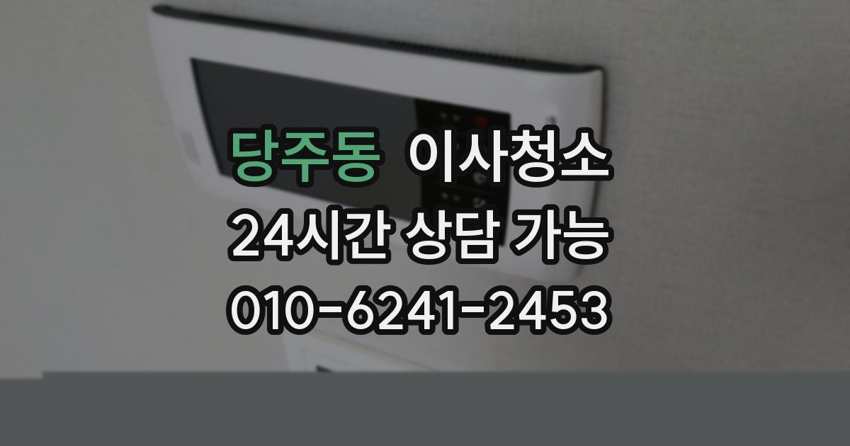 당주동 입주청소