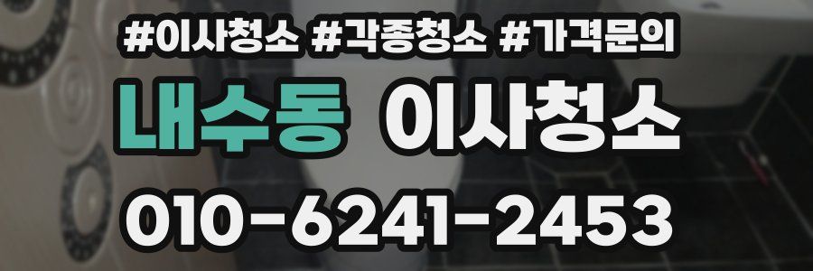 내수동 이사청소