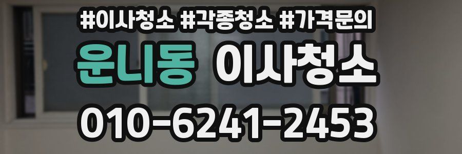 운니동 이사청소