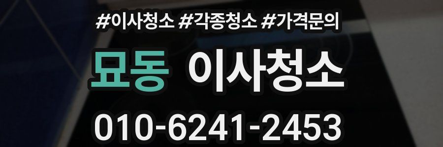 묘동 이사청소