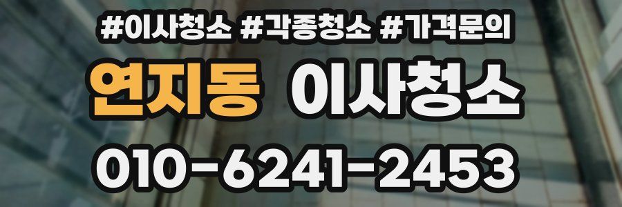 연지동 이사청소