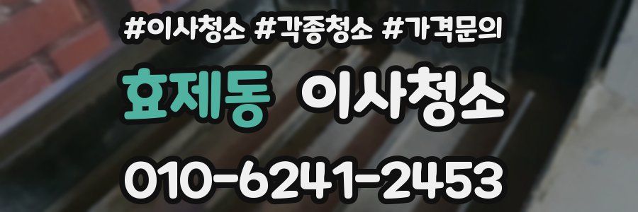 효제동 이사청소