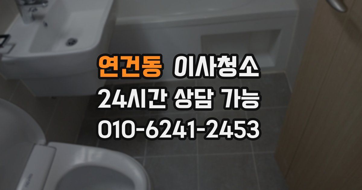 연건동 입주청소