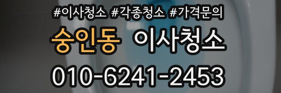 숭인동 이사청소