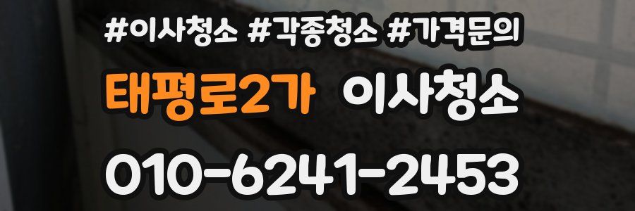 태평로2가 이사청소