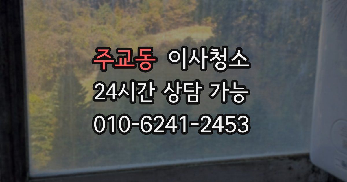 주교동 입주청소