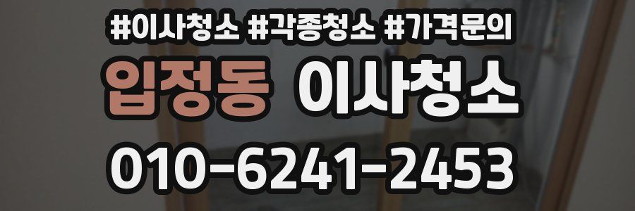 입정동 이사청소