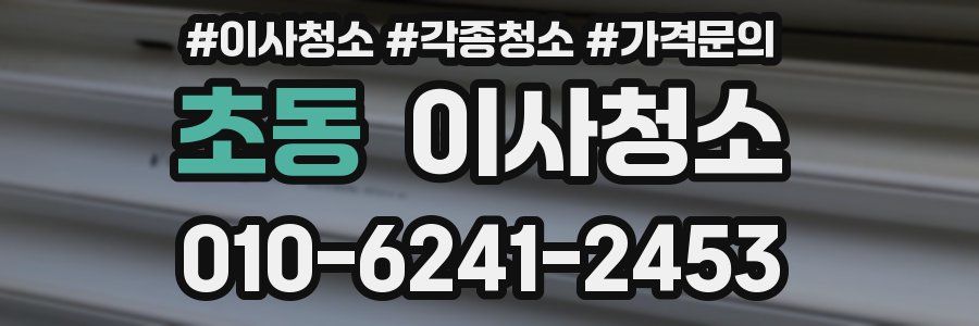 초동 이사청소