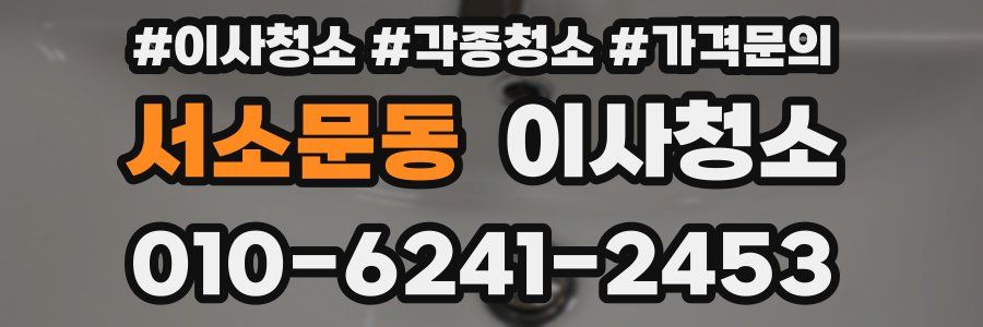 서소문동 이사청소