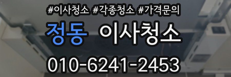 정동 이사청소