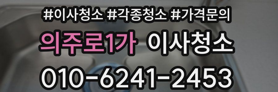 의주로1가 이사청소