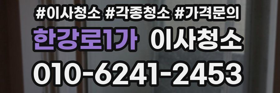 한강로1가 이사청소