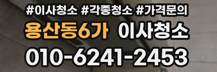 용산동6가 이사청소