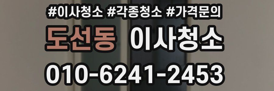 도선동 이사청소