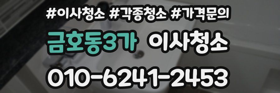 금호동3가 이사청소