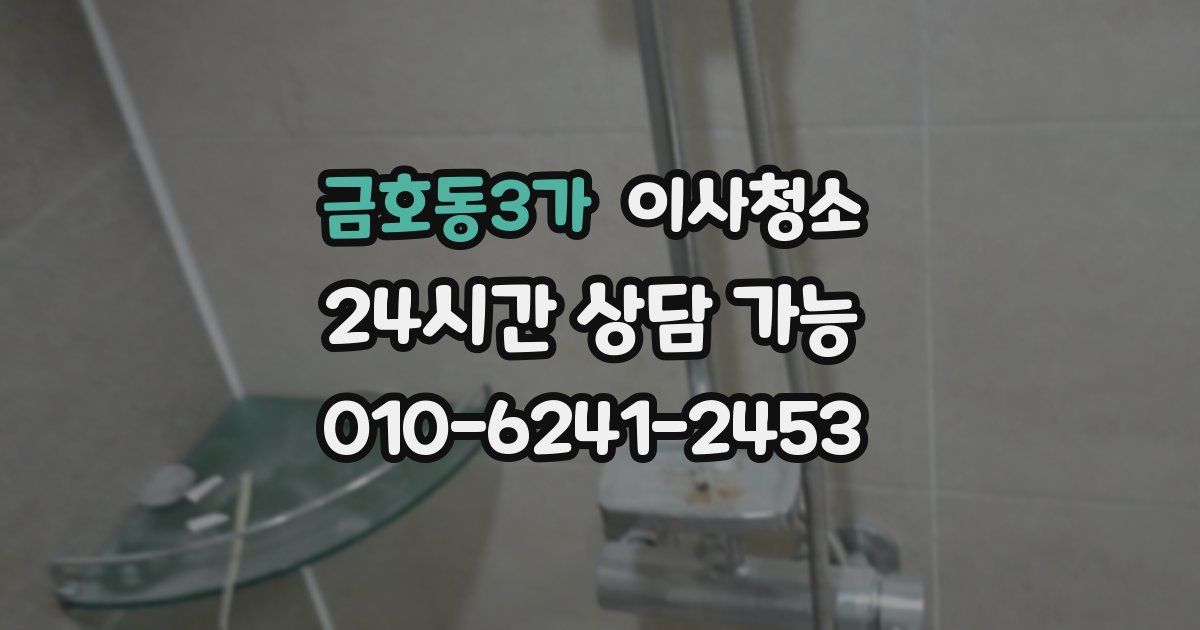 금호동3가 입주청소