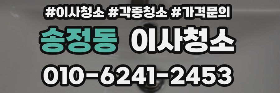 송정동 이사청소