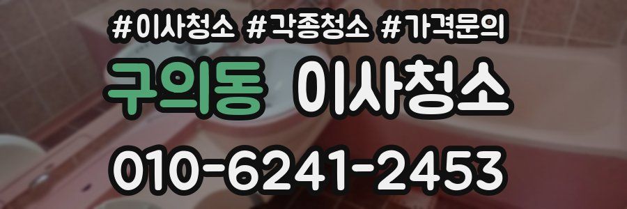 구의동 이사청소