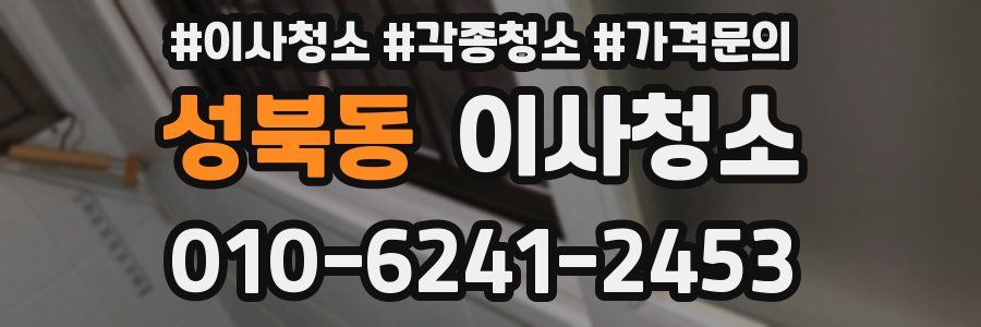 성북동 이사청소