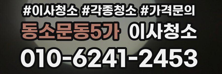 동소문동5가 이사청소