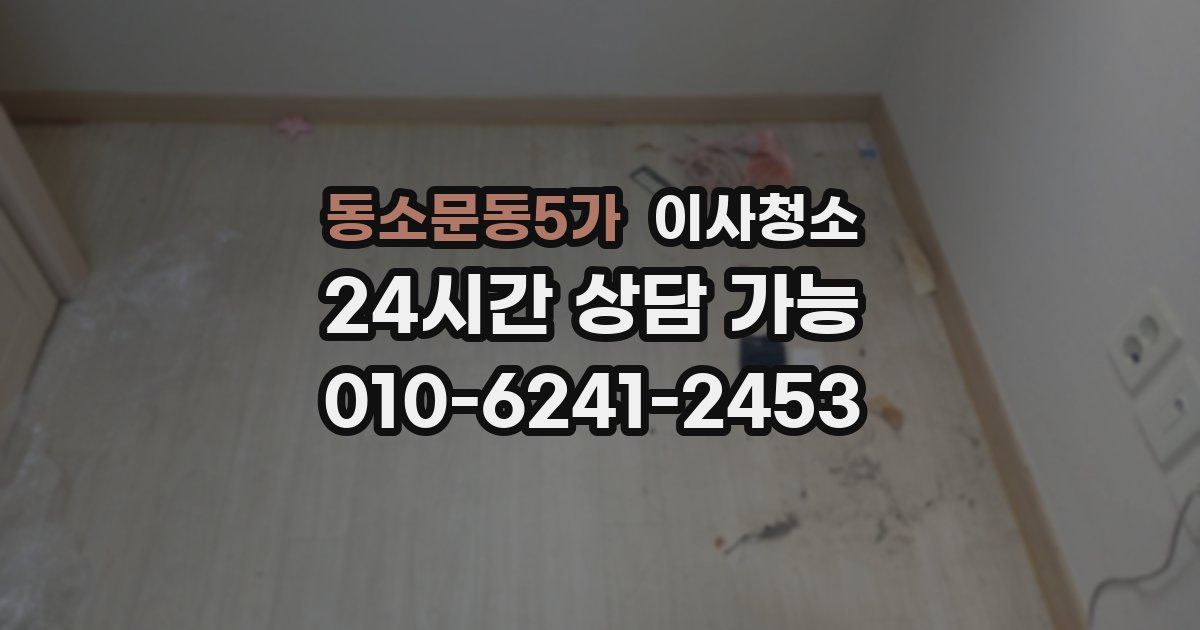 동소문동5가 입주청소