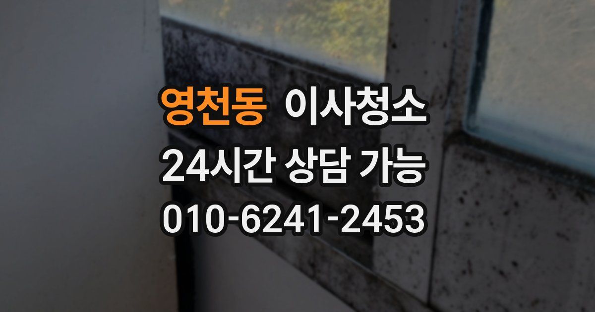 영천동 입주청소