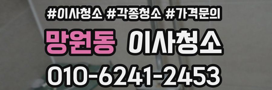 망원동 이사청소