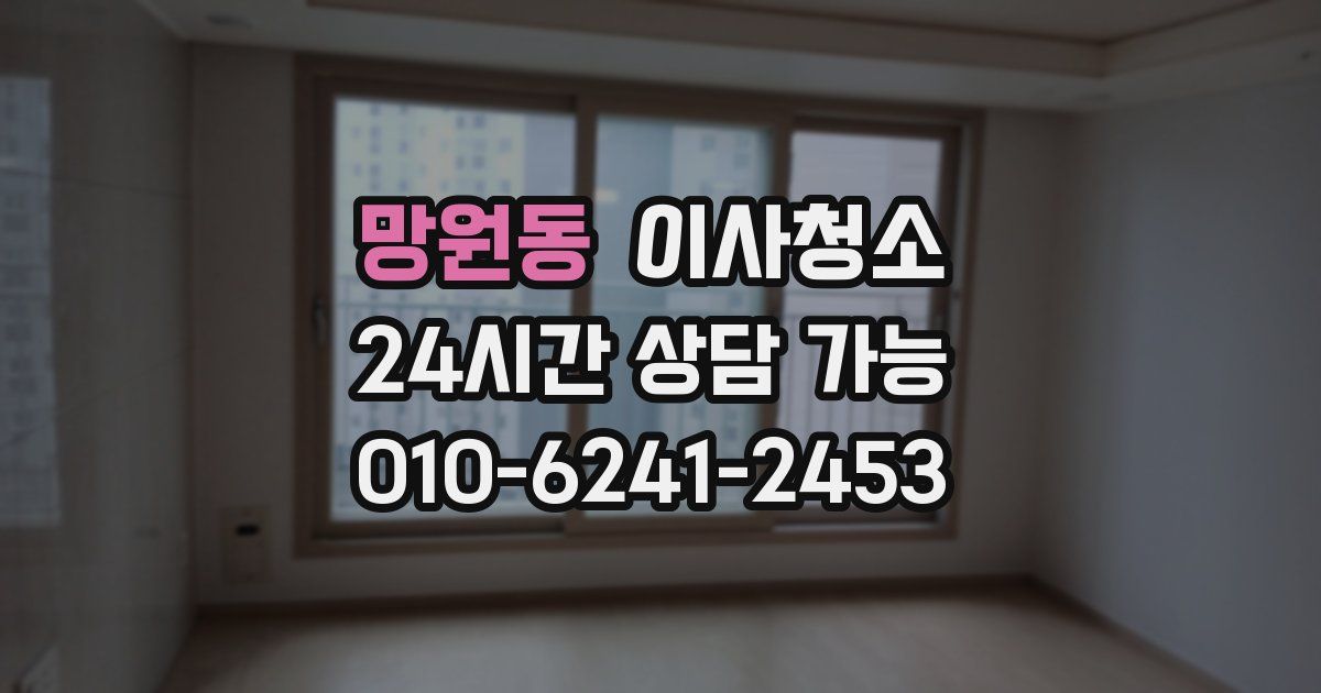 망원동 입주청소