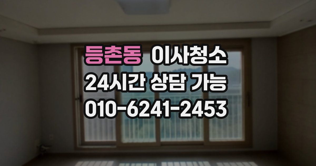 등촌동 입주청소