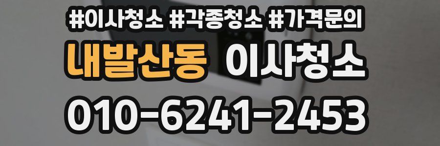 내발산동 이사청소