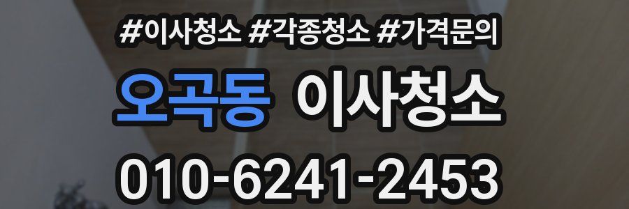 오곡동 이사청소