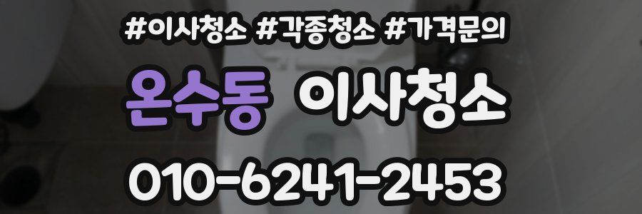 온수동 이사청소