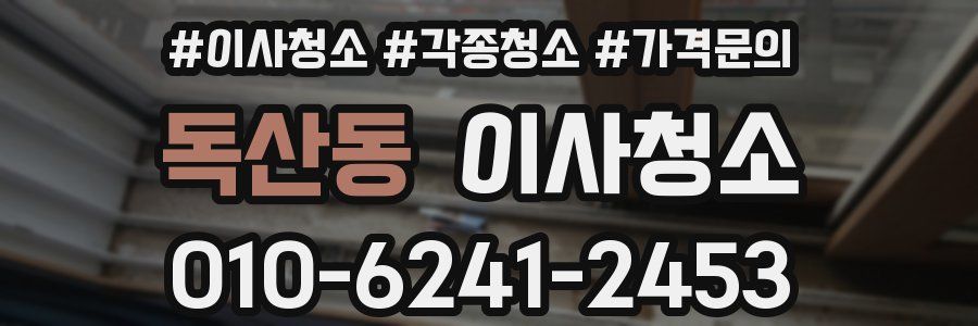 독산동 이사청소