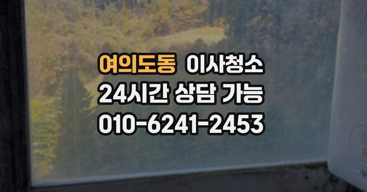 여의도동 입주청소