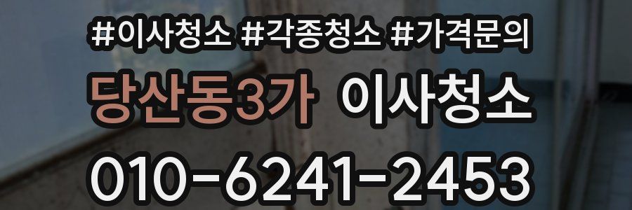 당산동3가 이사청소