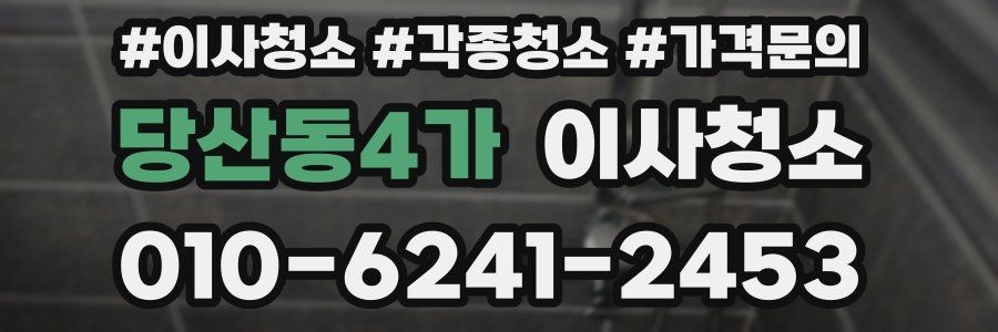 당산동4가 이사청소