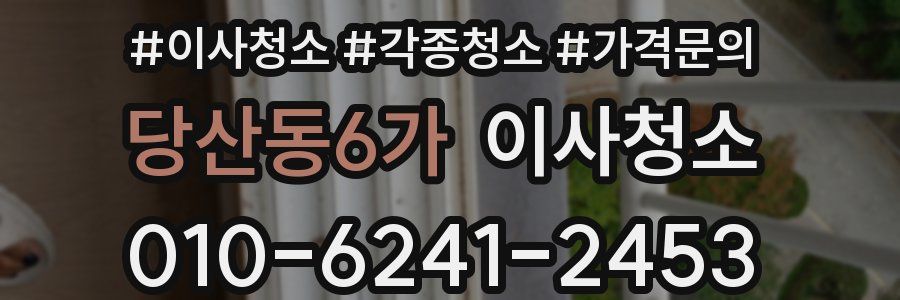 당산동6가 이사청소
