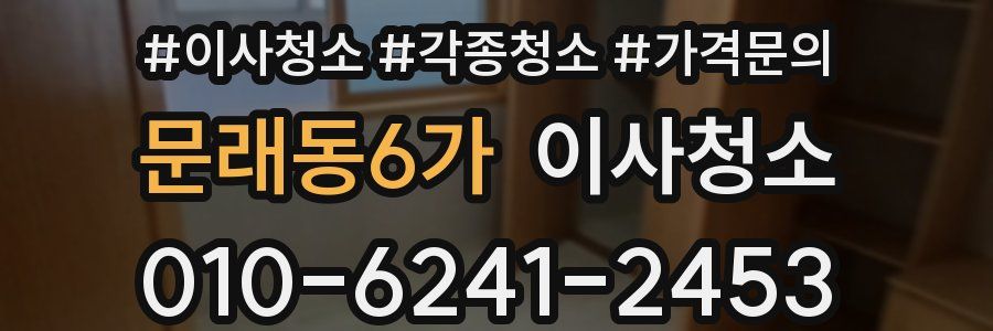 문래동6가 이사청소